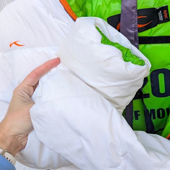 Kjus White Backflip Reversible Down Water-repellent Windproof Jacket, size M - Picture 5 of 11